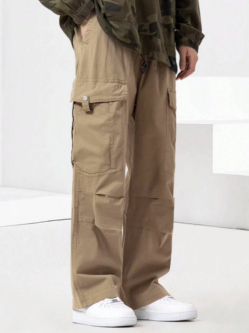 Joey Khaki Flap Pocket Cargo Pants - Image 7